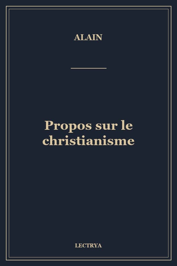 Propos sur le christianisme