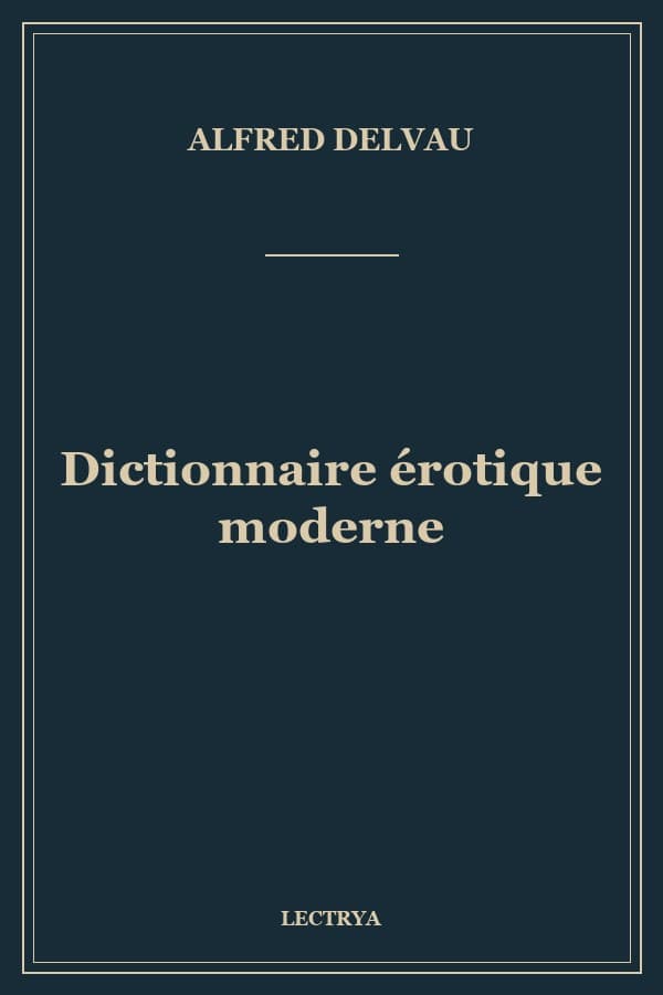 Dictionnaire érotique moderne