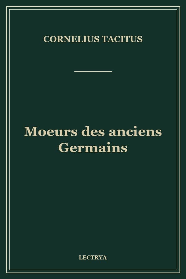 Moeurs des anciens Germains
