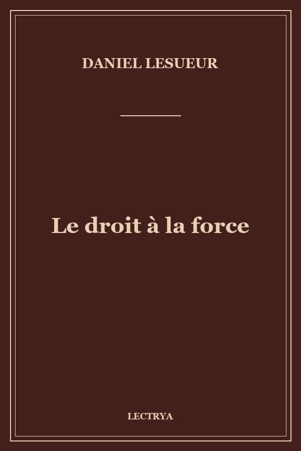 Le droit à la force