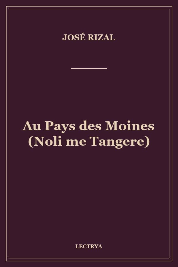 Au Pays des Moines (Noli me Tangere)