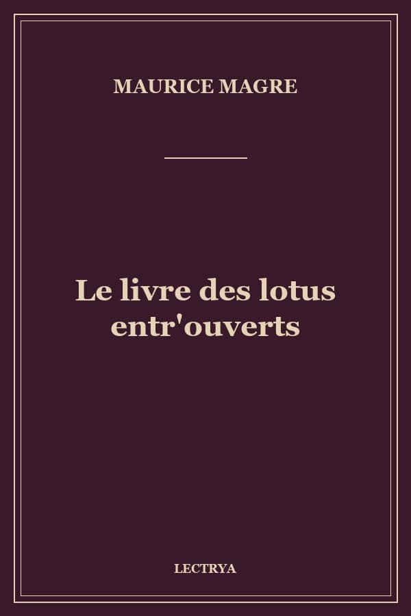 Le livre des lotus entr'ouverts
