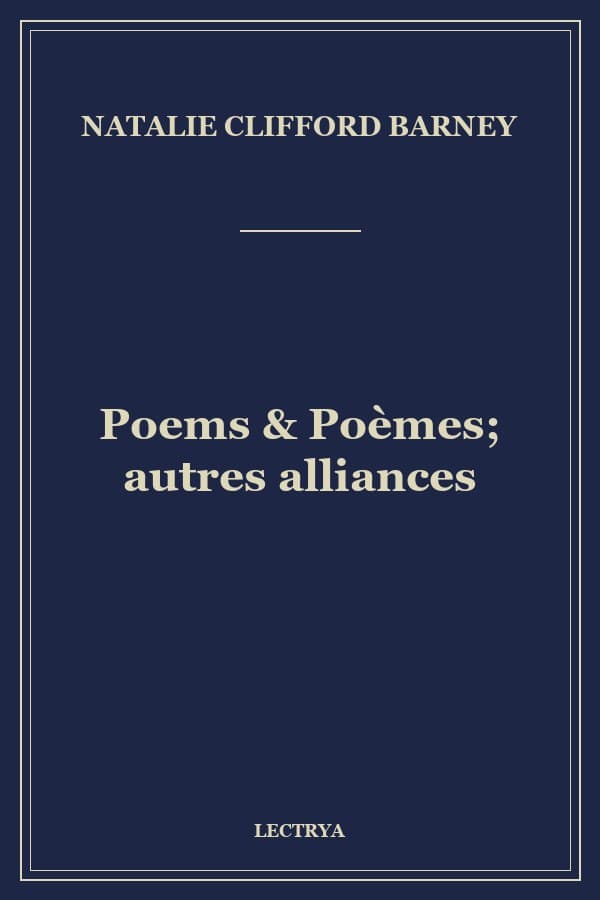 Poems & Poèmes; autres alliances